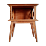Oak bedside feet compass 50s