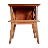 Oak bedside feet compass 50s