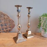 La Redoute x Selency pair of brass candle holders 14