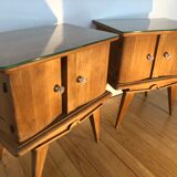 Paire de chevets vintage