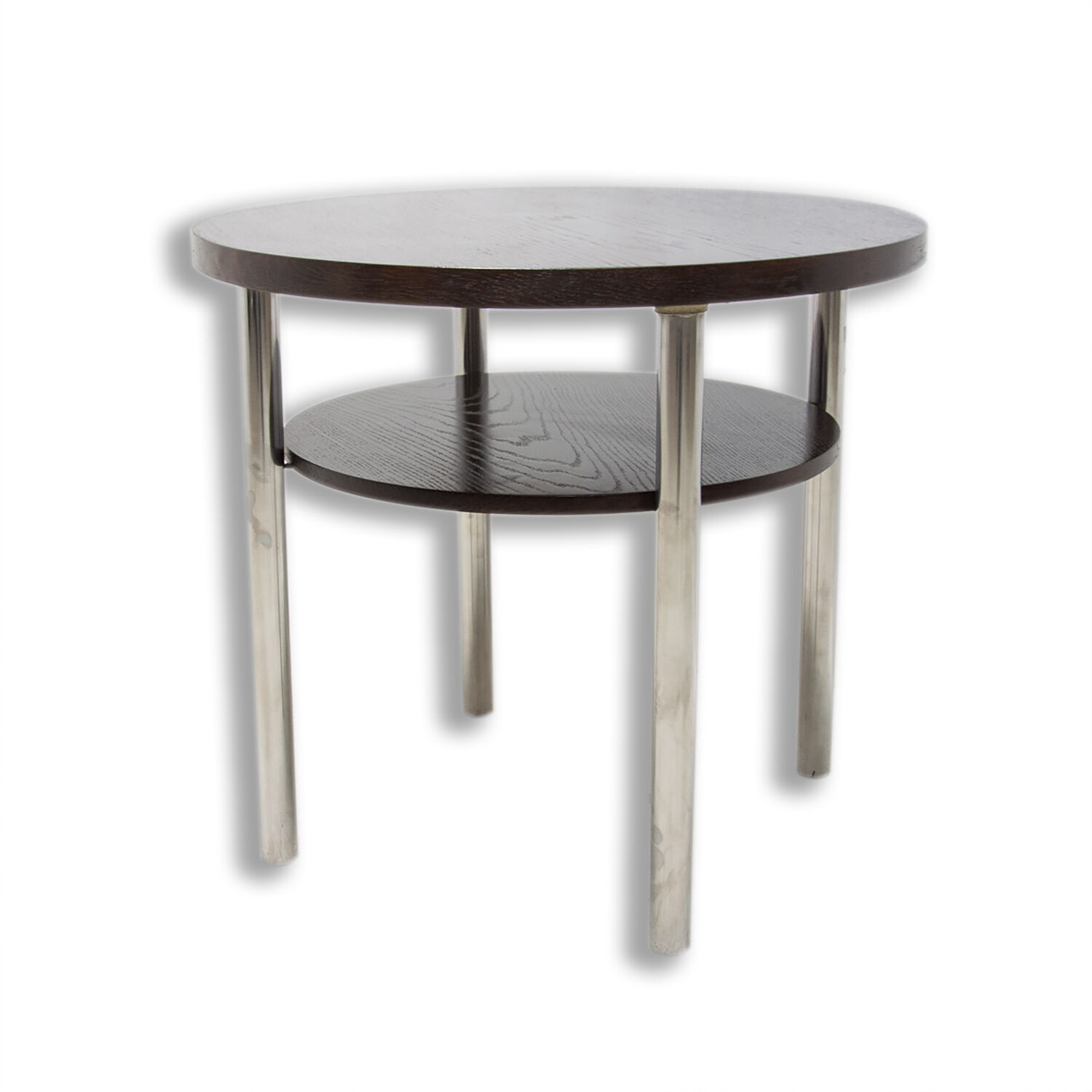 Bauhaus Chromed Coffee Table by Robert Slezak, 1930s