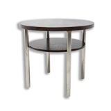 Table basse chromée Bauhaus par Robert Slezak années 1930