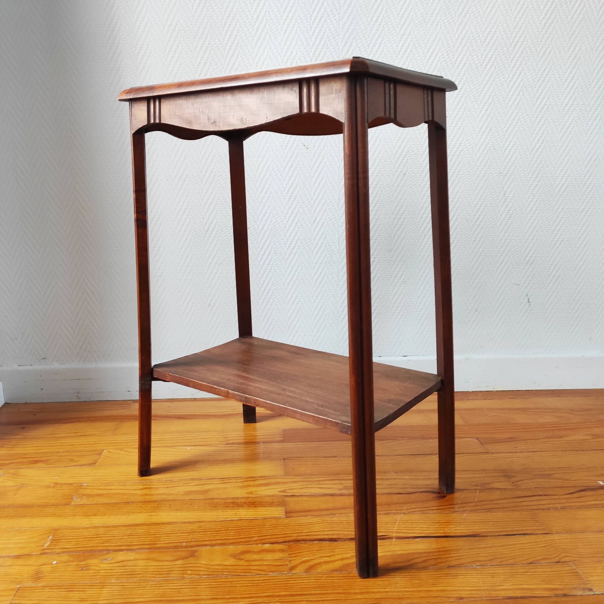 Console en bois massif de style Art Déco, 1930-40