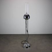 Adjustable Italian chrome floor lamp Space Age, 1960s