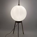 Mid-Century tripod brass table lamp, Lumi Italy 1950s