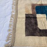 Handmade traditional beni ourain rug, size 150/250 cm.