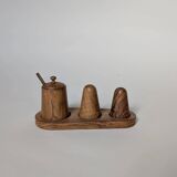 Wooden saucier set