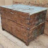 Antique Burmese teak dowry chest