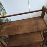 Foldable and stackable wooden shelves