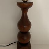 Turned wooden lamp foot