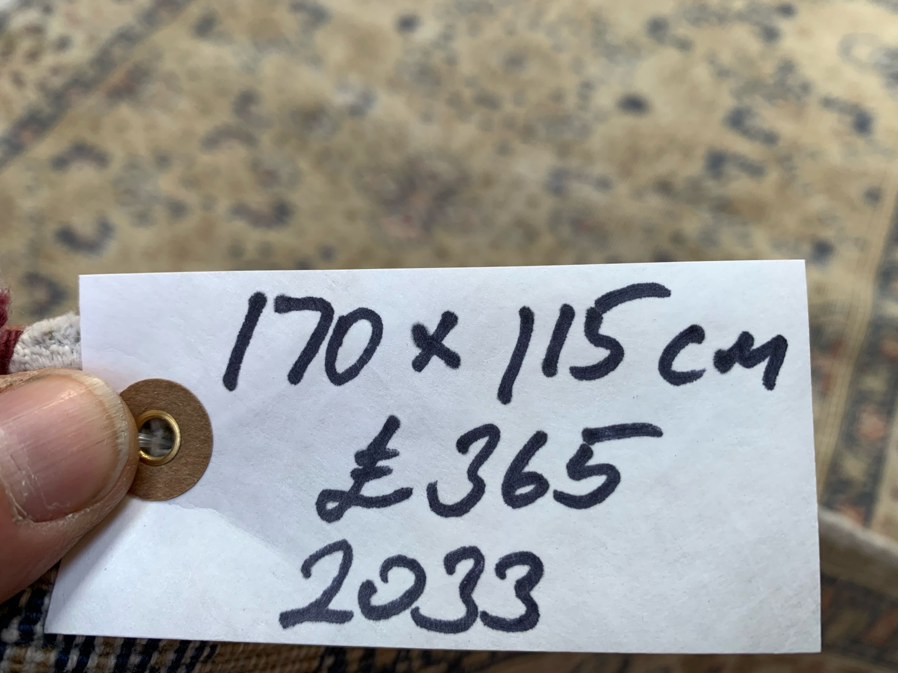 Turkish rug 170x115 cm