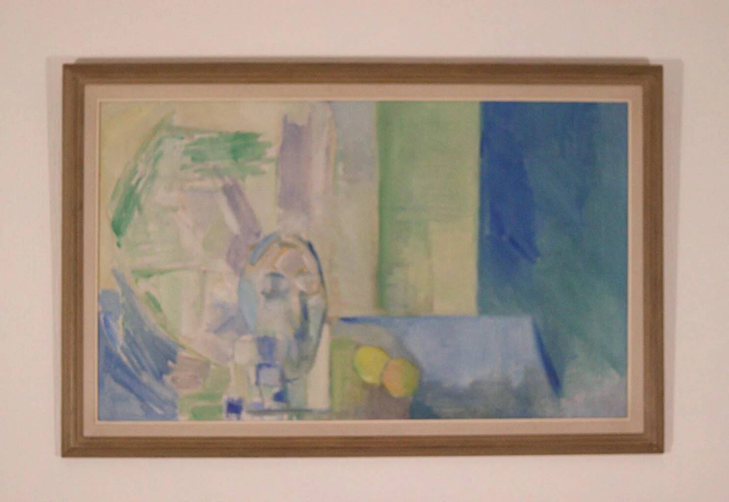 Original Swedish Oil on Canvas – “Still Life in Blue and Green”