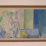 Original Swedish Oil on Canvas – “Still Life in Blue and Green”