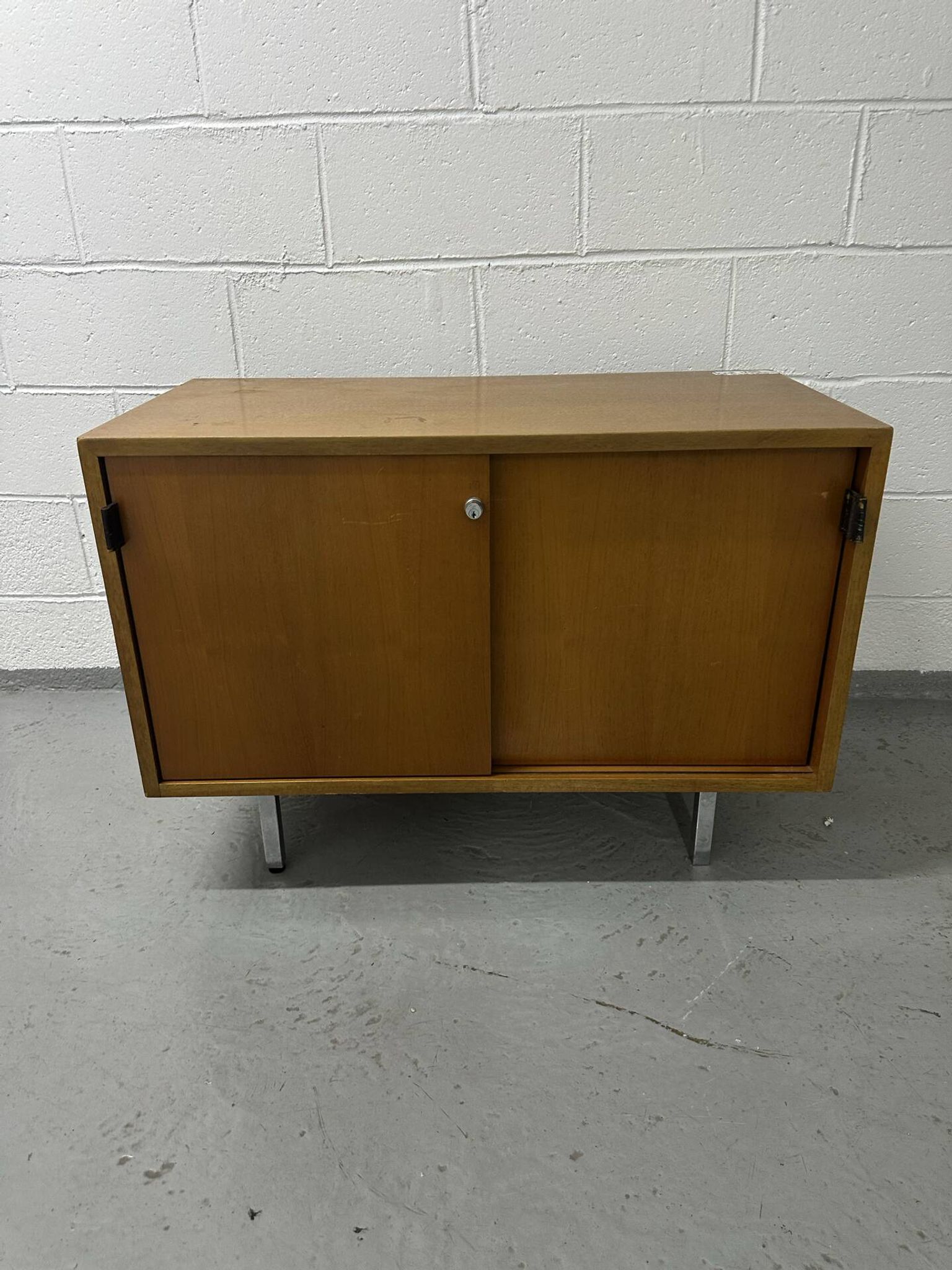 Florence Knoll furniture in teak from the 1970s.