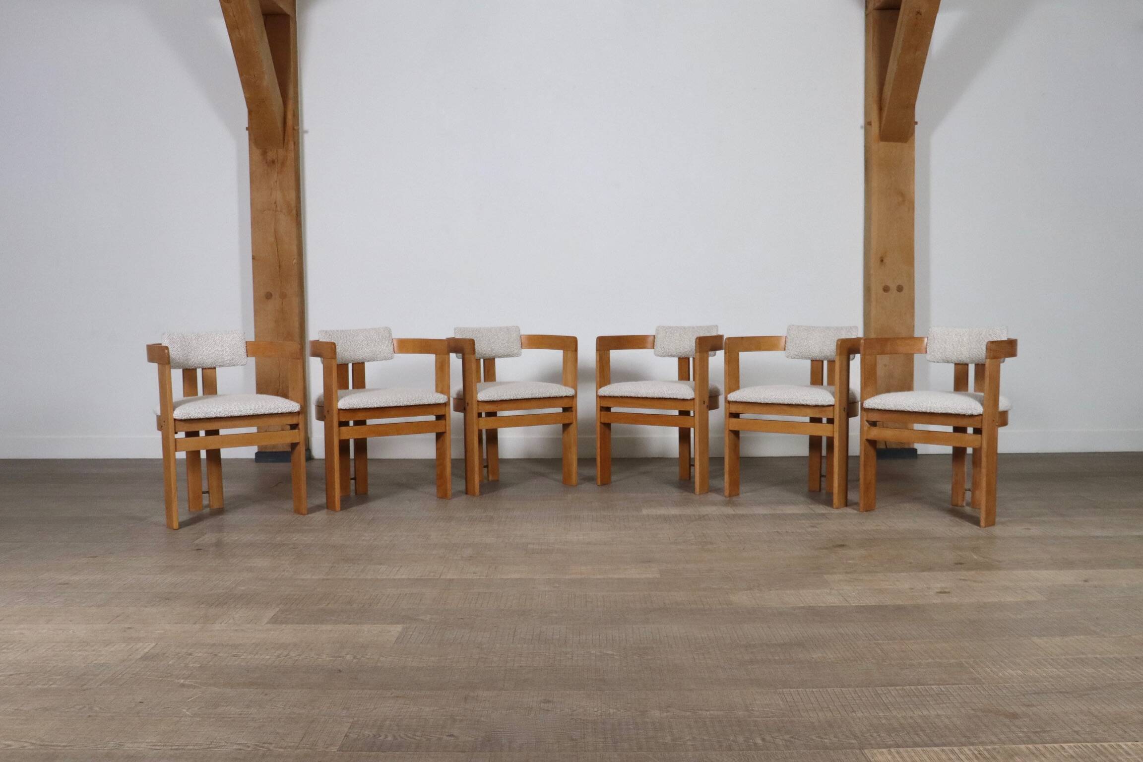 Pigreco Dining Chairs By Afra & Tobia Scarpa With Bentwood Frames, Set Of S