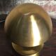 Art Deco-style mushroom lamp in gilded brass