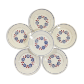 Assiettes "Bagatelle" faïenceries Badonviller