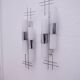 Pair of opaline and chrome wall lights, 1970