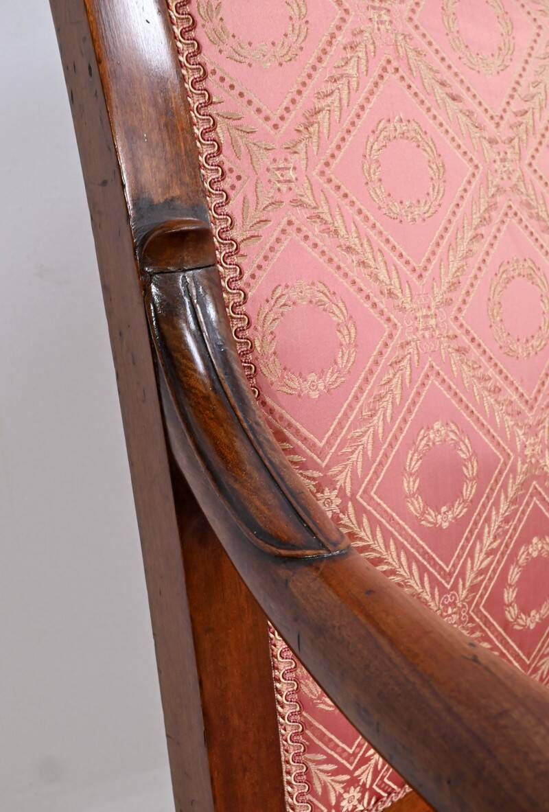 Paire de Fauteuils en Acajou, époque Restauration – Début XIXe