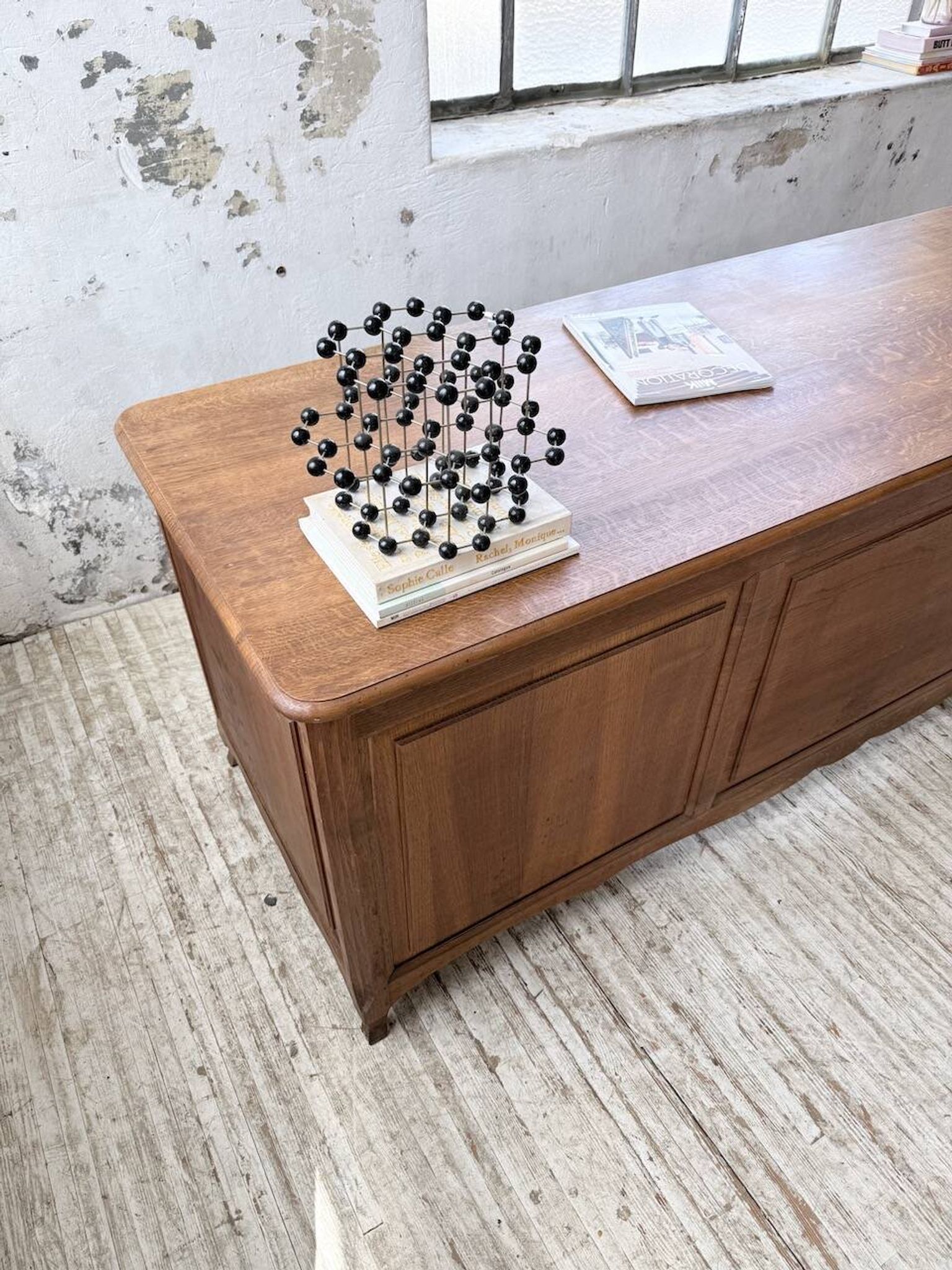 Oak desk or counter 1960