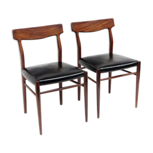 Paire de 2 chaises de