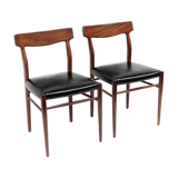 Set of 2 vintage chairs from Lübke made in the 60