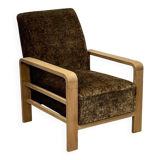 1930s Art Deco oak armchair