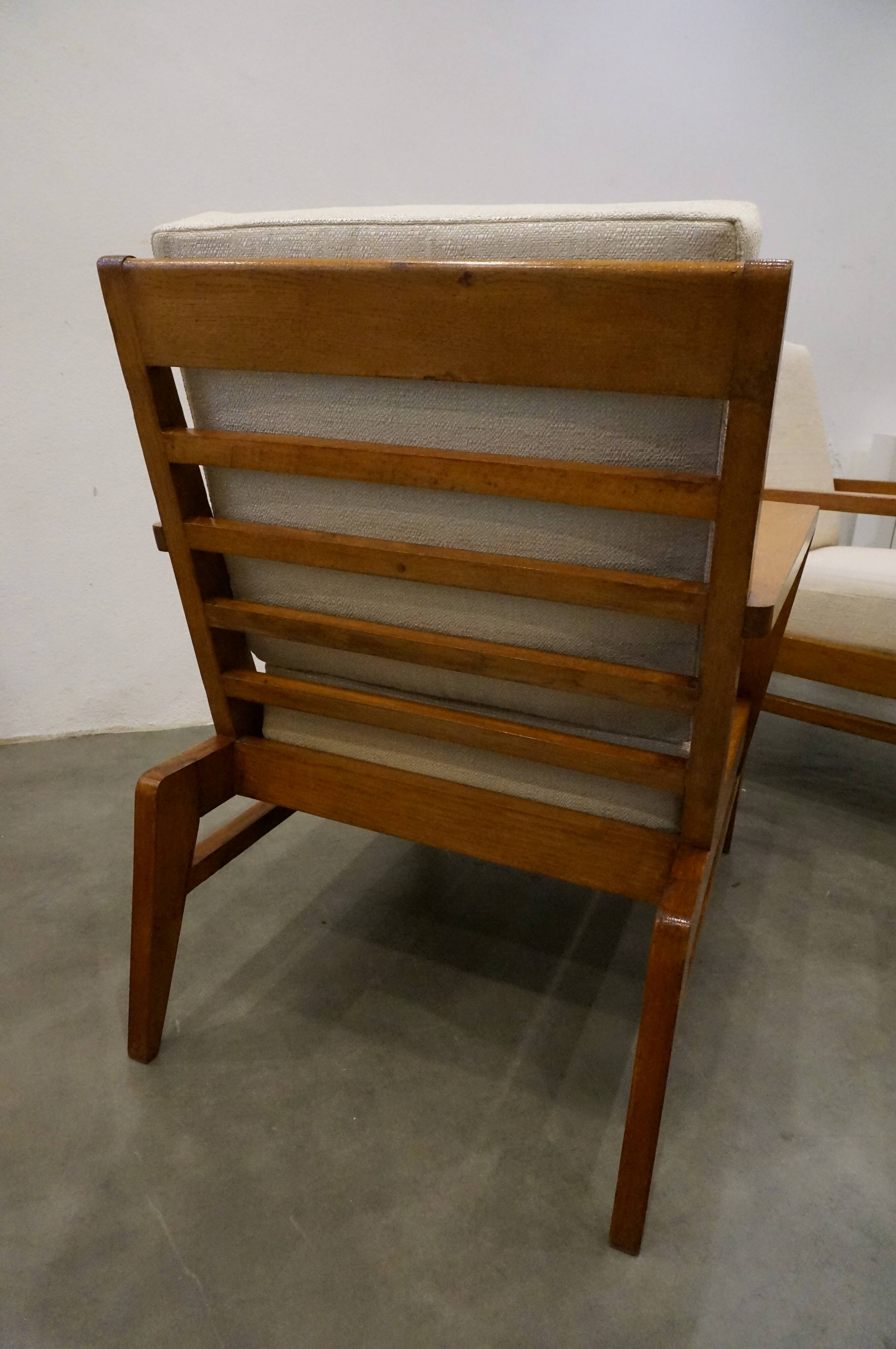 Pair of armchairs by René Gabriel