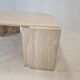 Italian travertine coffee table, 1980's