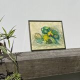 Still life painting of squash and pitcher