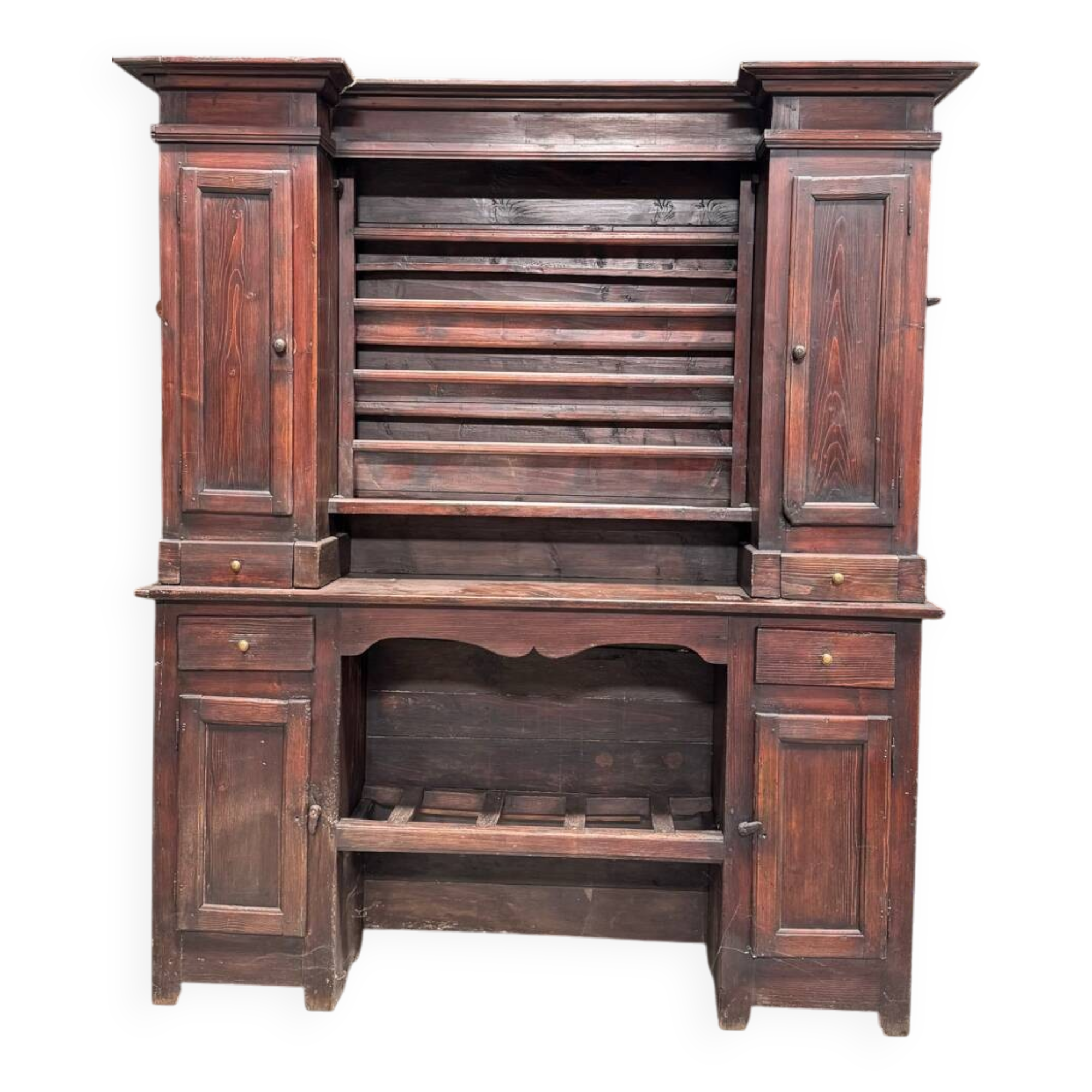 19th century folk art credenza