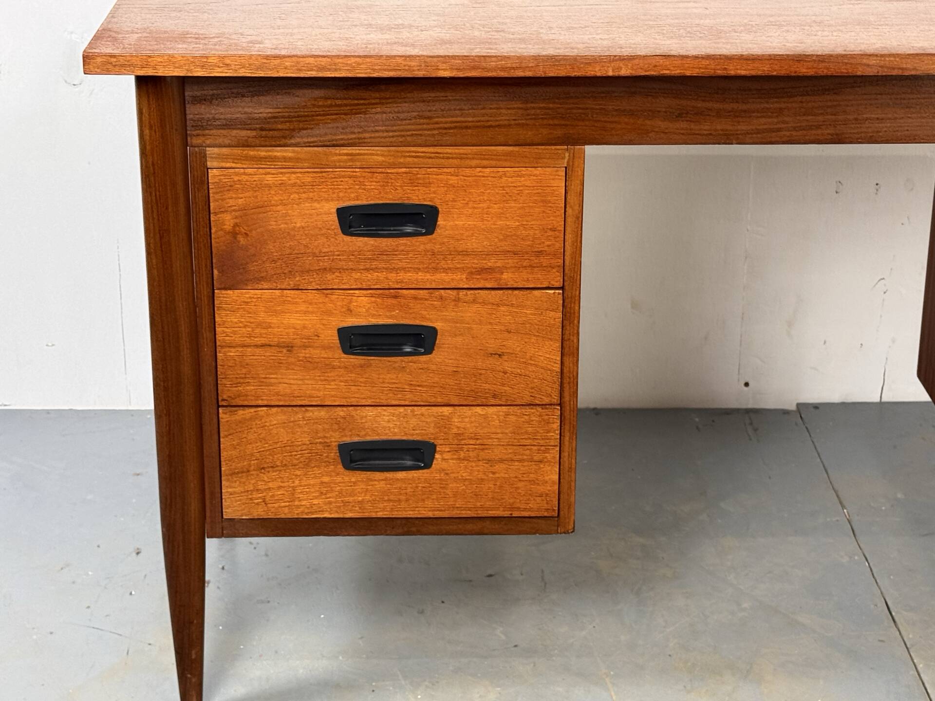Vintage Mid-Century Danish Teak Desk, 1960s