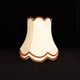 Vintage bell-shaped lampshade with scalloped edges