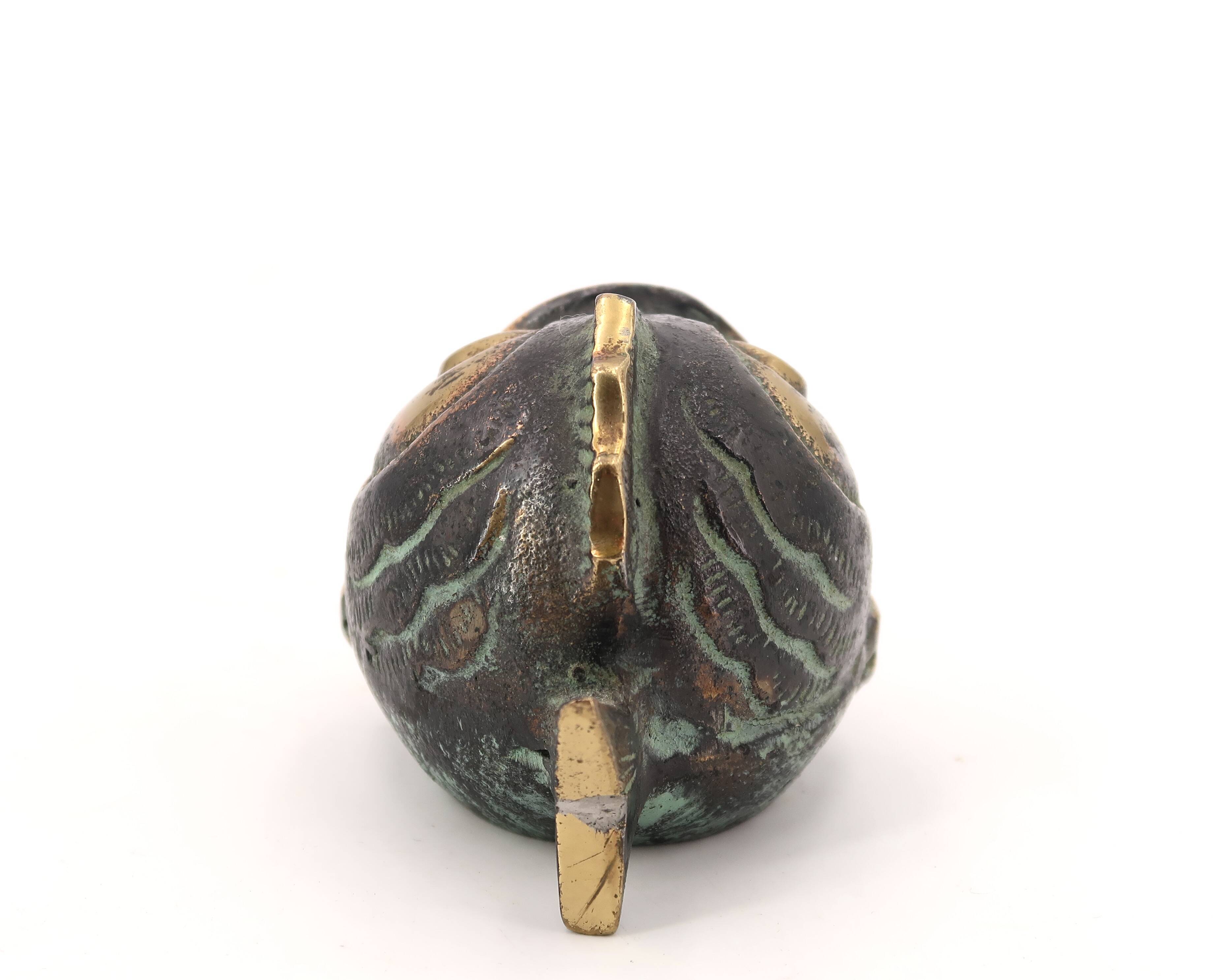 Bronze fish ashtray, 1950s