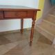 Minister's desk in Louis Philippe style – 2 drawers – cherry wood – green writing pad