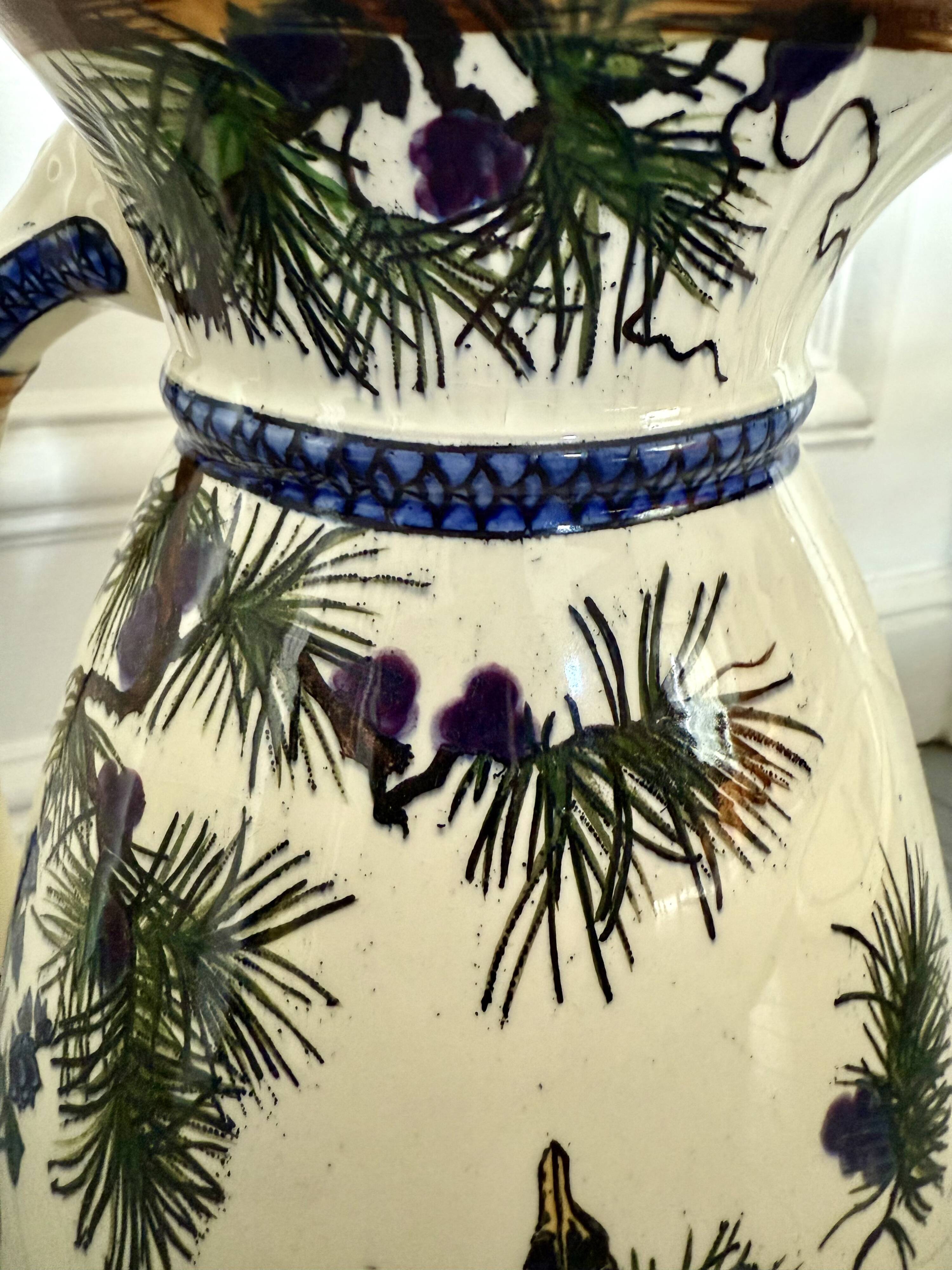 Félix Bracquemond Vase or pitcher Egyptian model by Creil & Montereau
