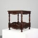 Oak carved square Side Table, Belgium 18th Century