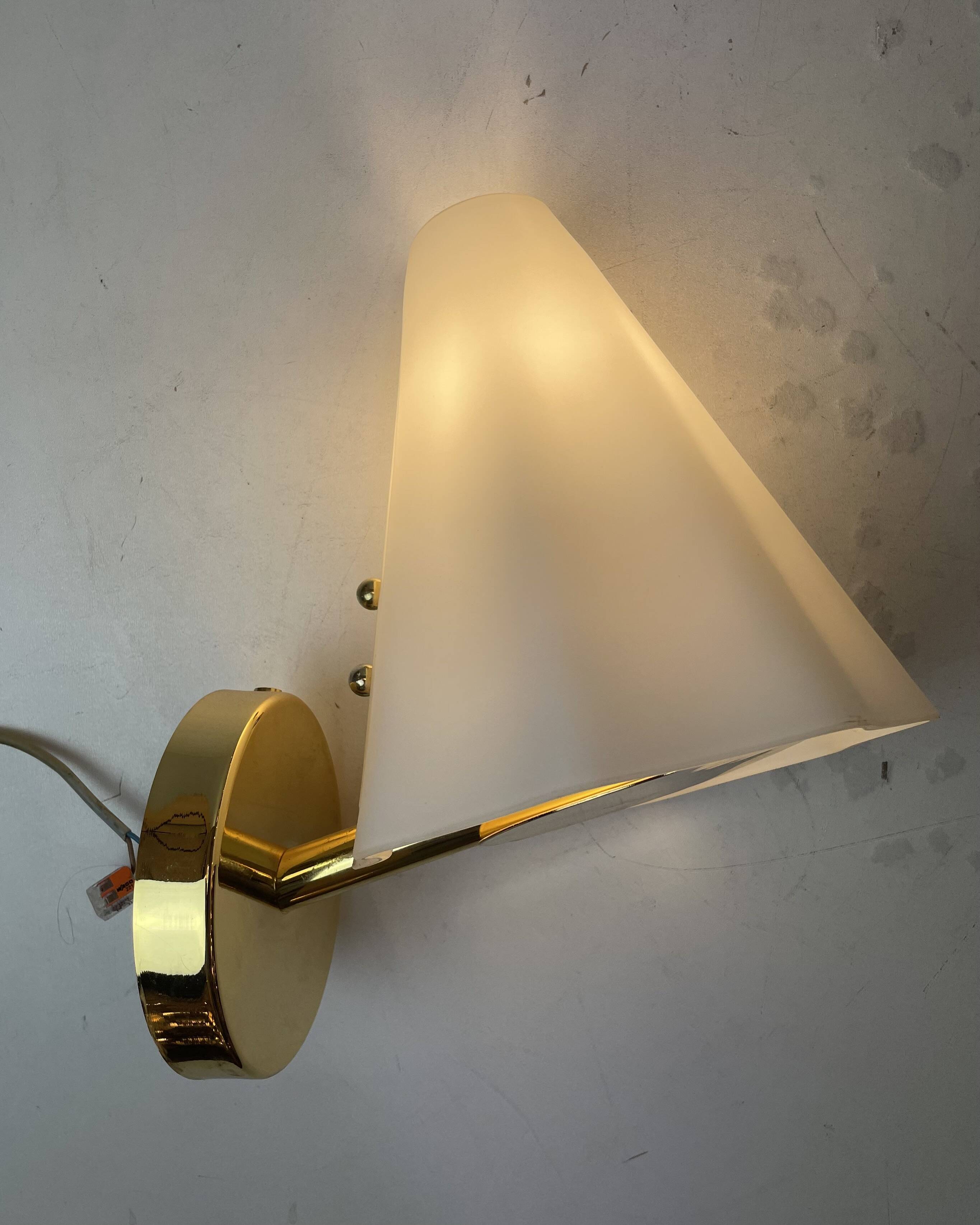 Pair of Murano Glass Wall Lamps, Italy, 1980s