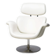 Artifort Tulip F545 Lounge Chair by Pierre Paulin, white leather