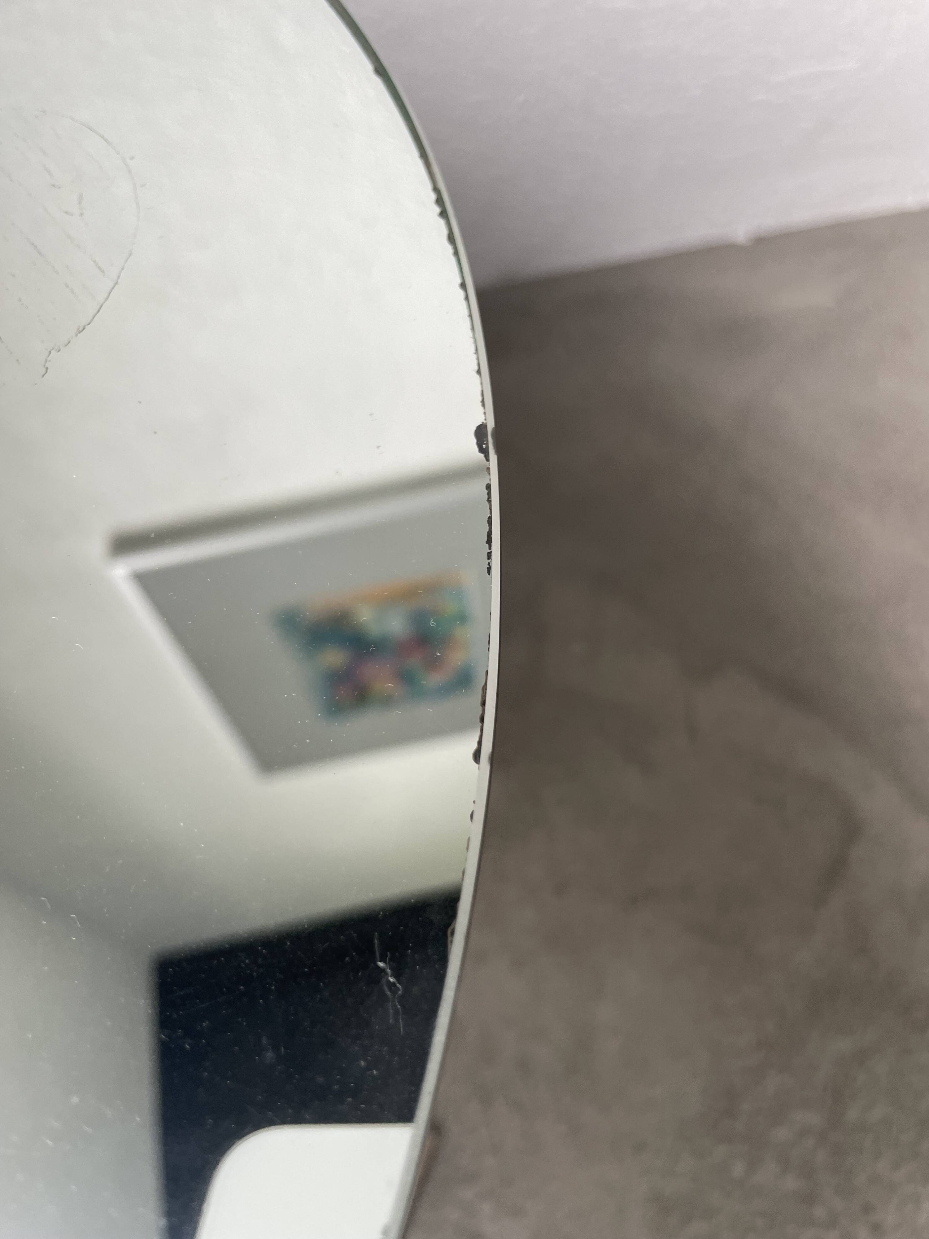 Art deco mirror pedestal table in walnut 1930