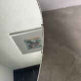 Art deco mirror pedestal table in walnut 1930