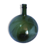 Demijohn round green glass