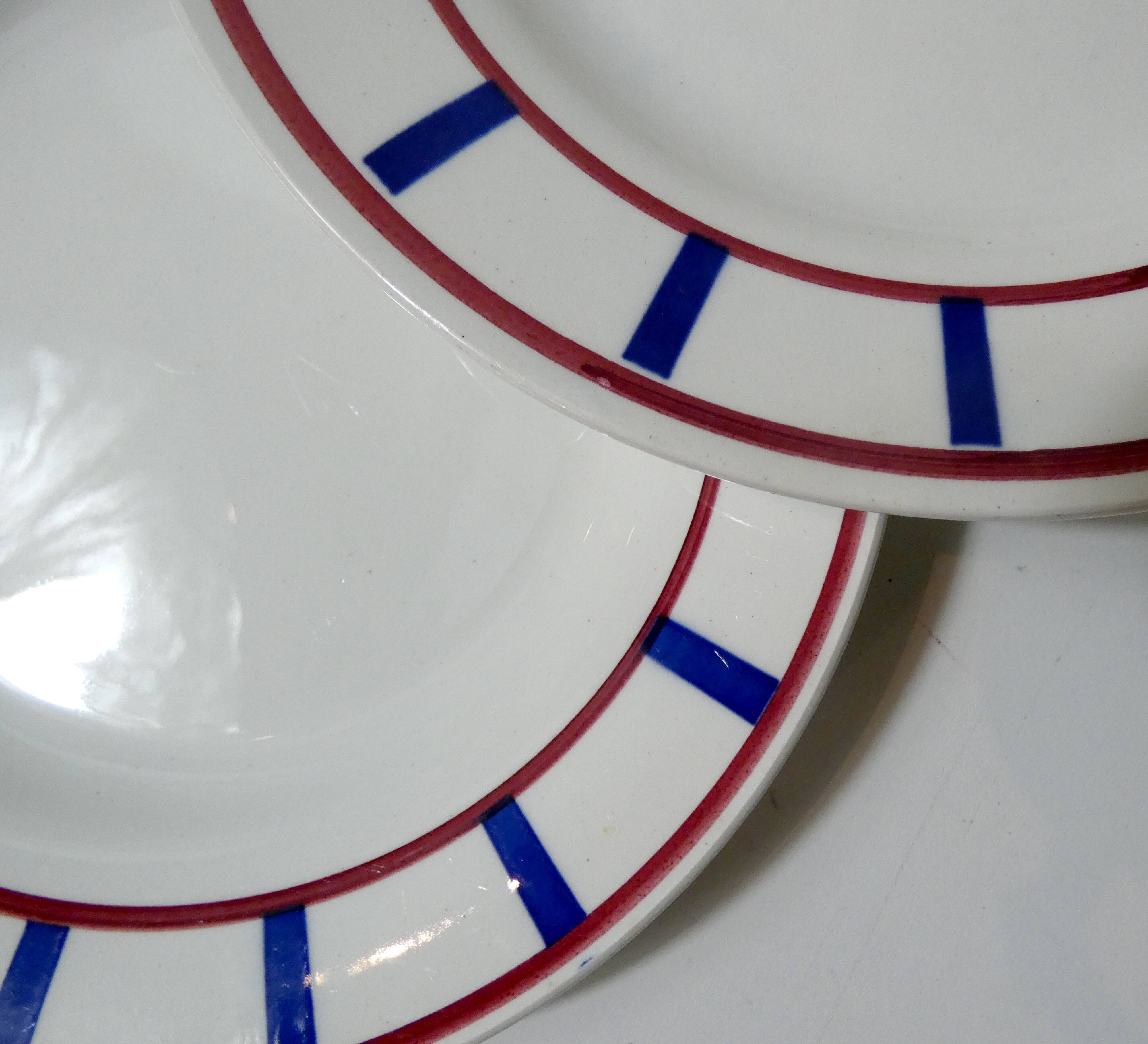 4 assiettes plates Digoin Sarreguemines Béarn