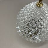 Modernist  "pineapple" ceiling light by glashütte limburg attrib., germany 1970