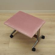 Repose-pieds danois rose, années 1960