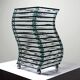 Lampe sculpturale moderniste "Stacked Glass", années 75-85