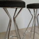 Pair of 60s chrome designer stools
