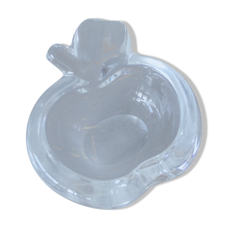 Apple-shaped crystal ashtray