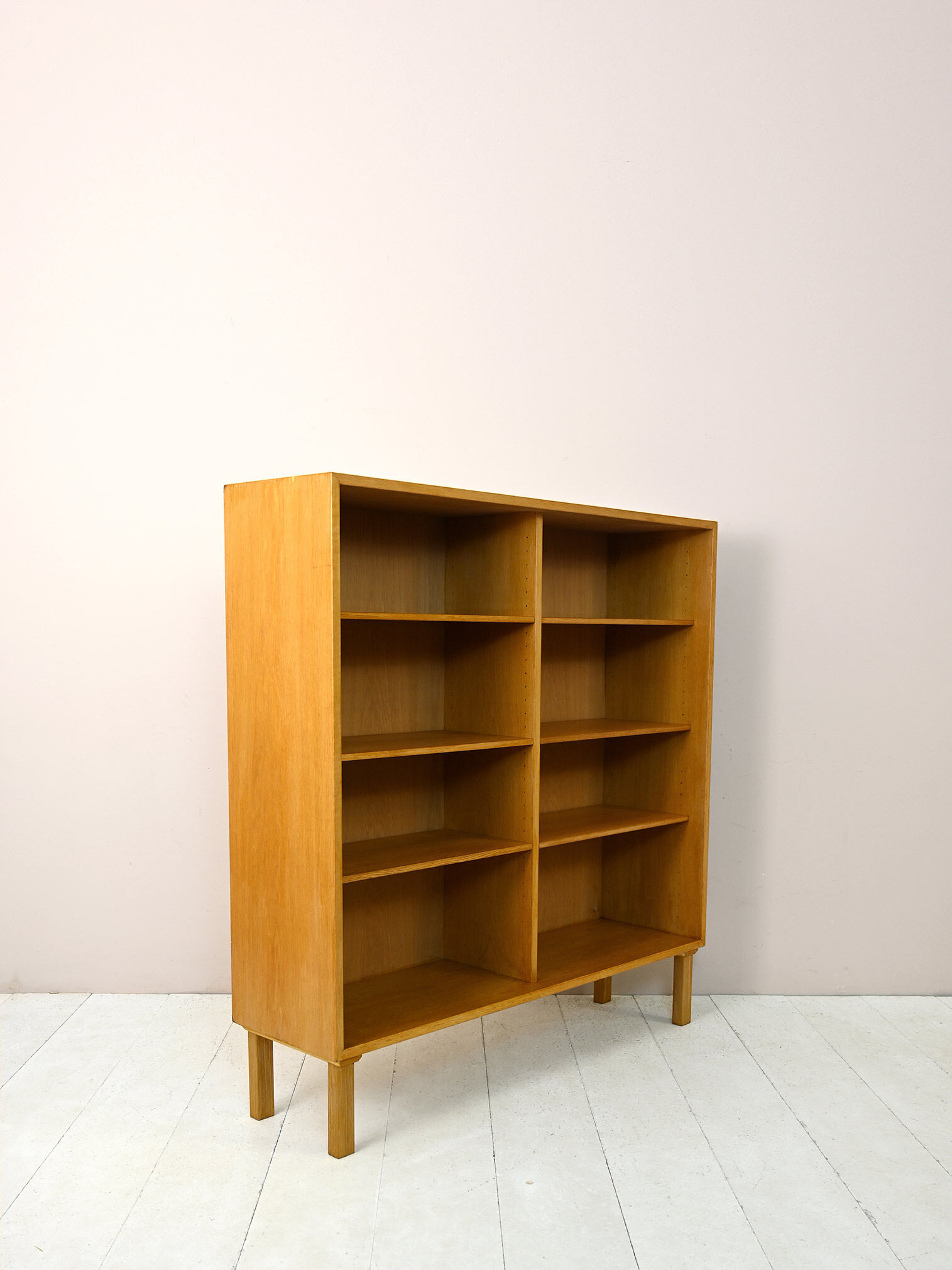 Scandinavian oak bookcase