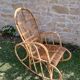 Rattan rocking chair 60s